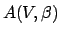 $A(V,\beta)$