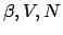 $\beta,V,N$