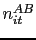 $ n_{it}^{AB}$