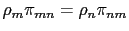 $\displaystyle \rho_{m}\pi_{mn}=\rho_{n}\pi_{nm}$